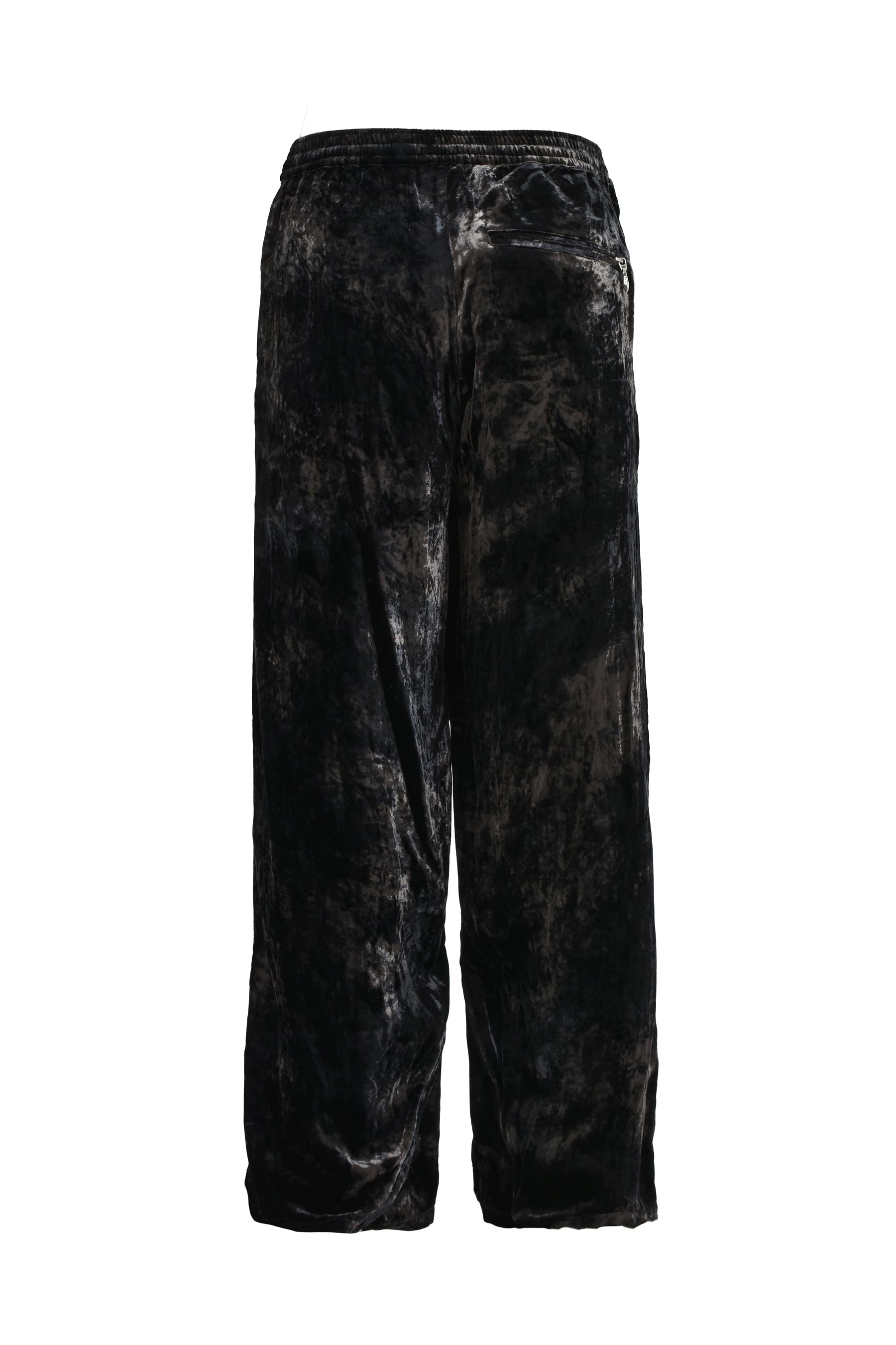 LONG ZIP EASY PANTS / BLACK