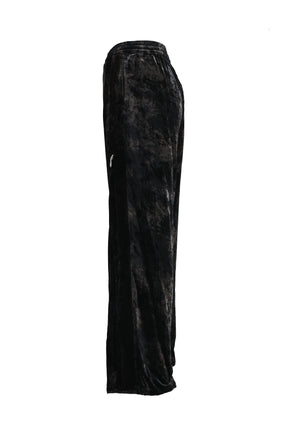 LONG ZIP EASY PANTS / BLACK
