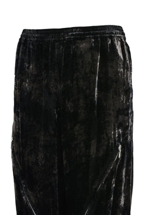 LONG ZIP EASY PANTS / BLACK