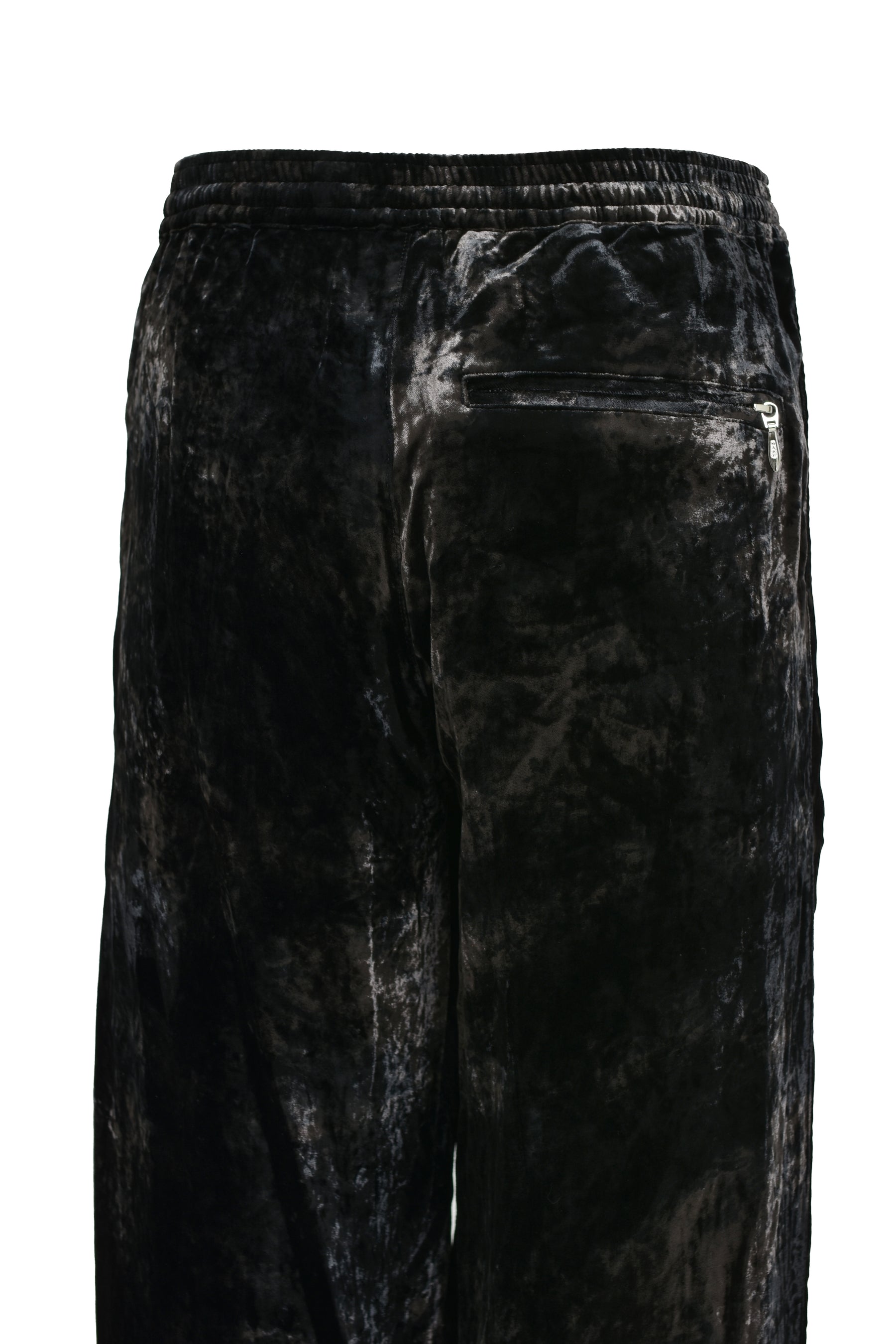 LONG ZIP EASY PANTS / BLACK