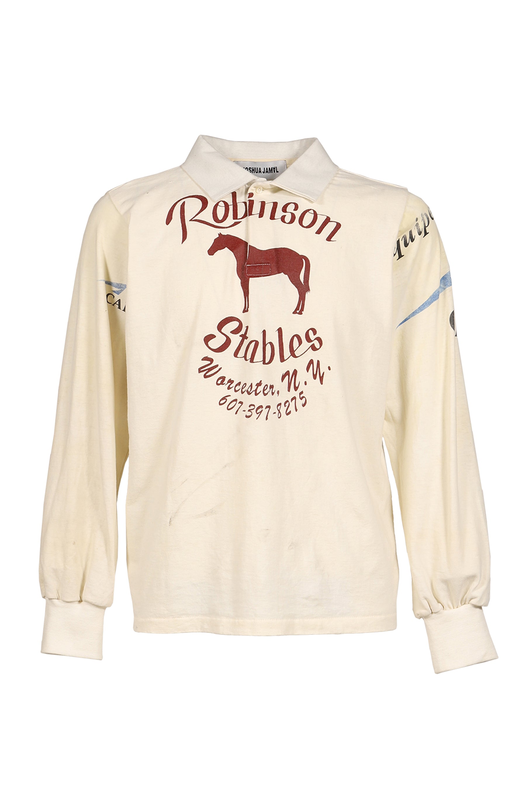 RUGBY TEE (UPCYCLED VINTAGE TEE) / WHT