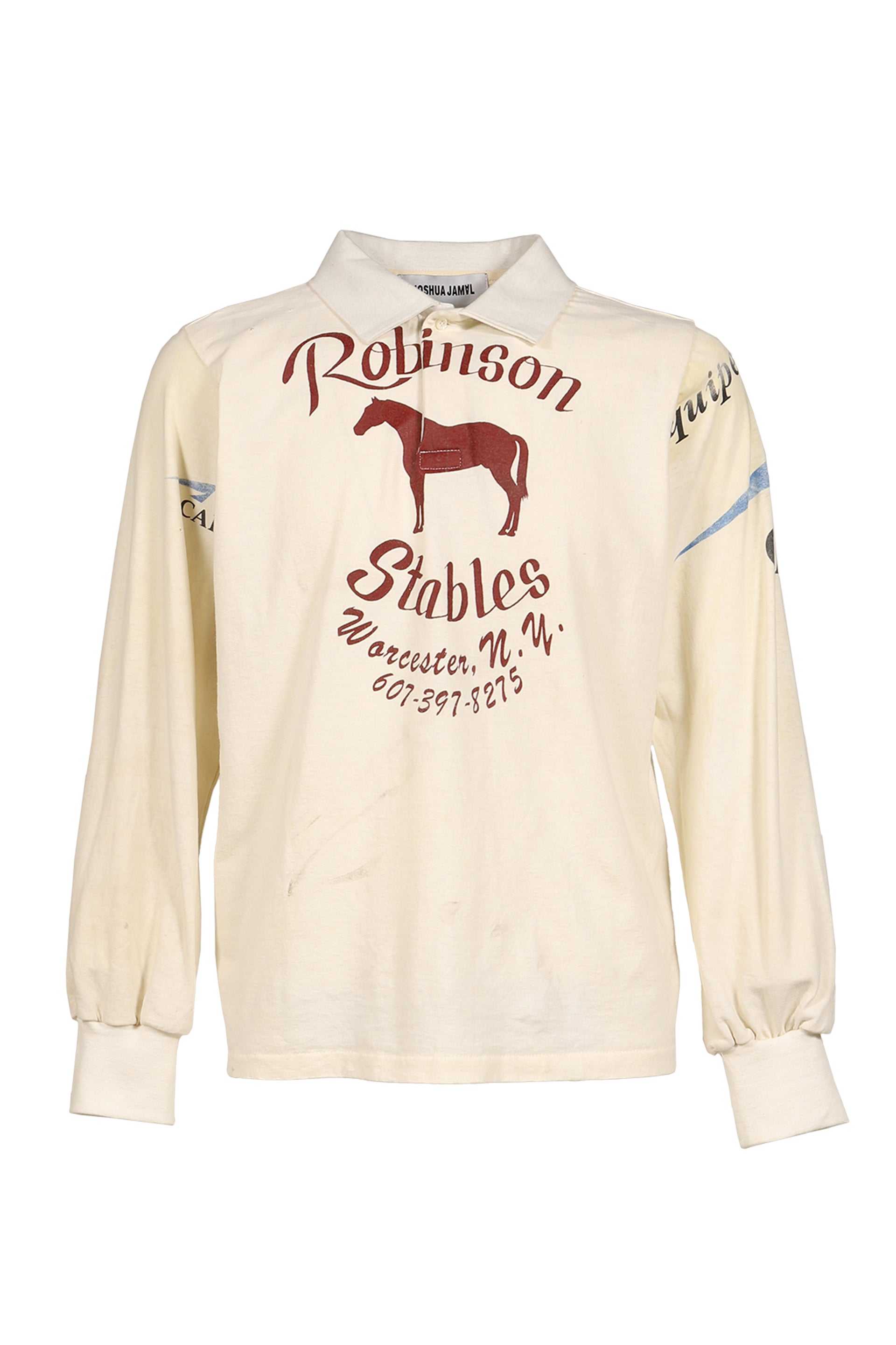 RUGBY TEE (UPCYCLED VINTAGE TEE) / WHT