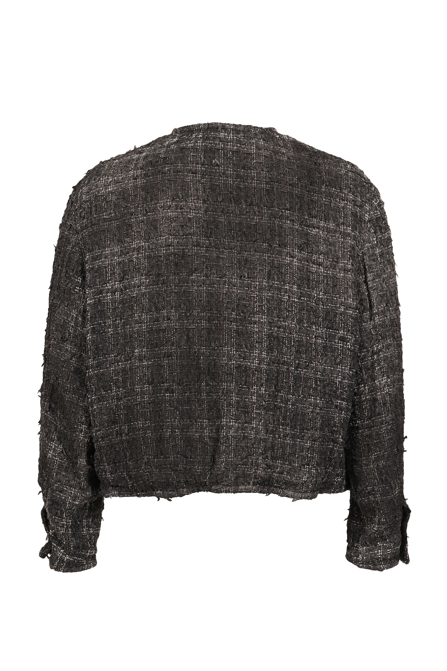 SMOG AIR STAINED TWEED JACKET / BLK