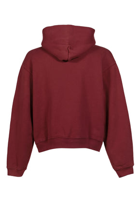 CHAVARRIA COMMUNITY CENTER SHRUNKEN PO HOODIE / BORDEAUX
