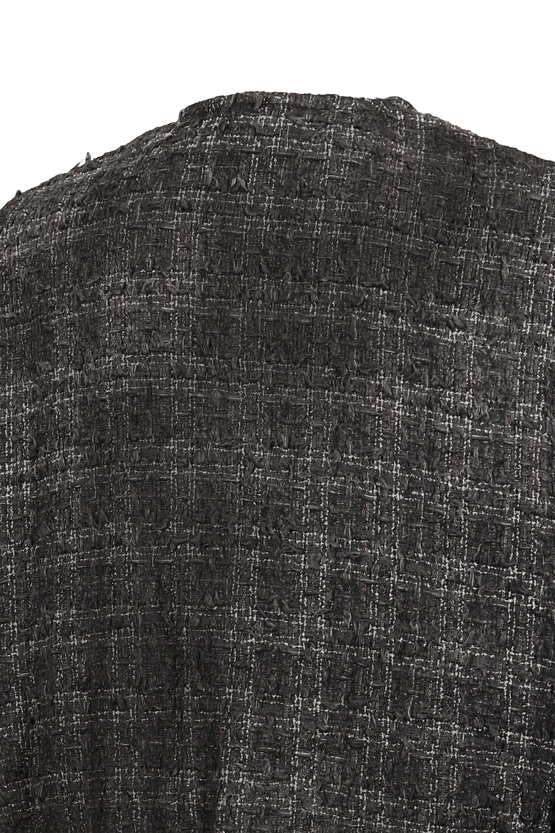 SMOG AIR STAINED TWEED JACKET / BLK