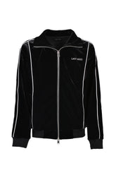 VELVET TRACK JACKET / BLK