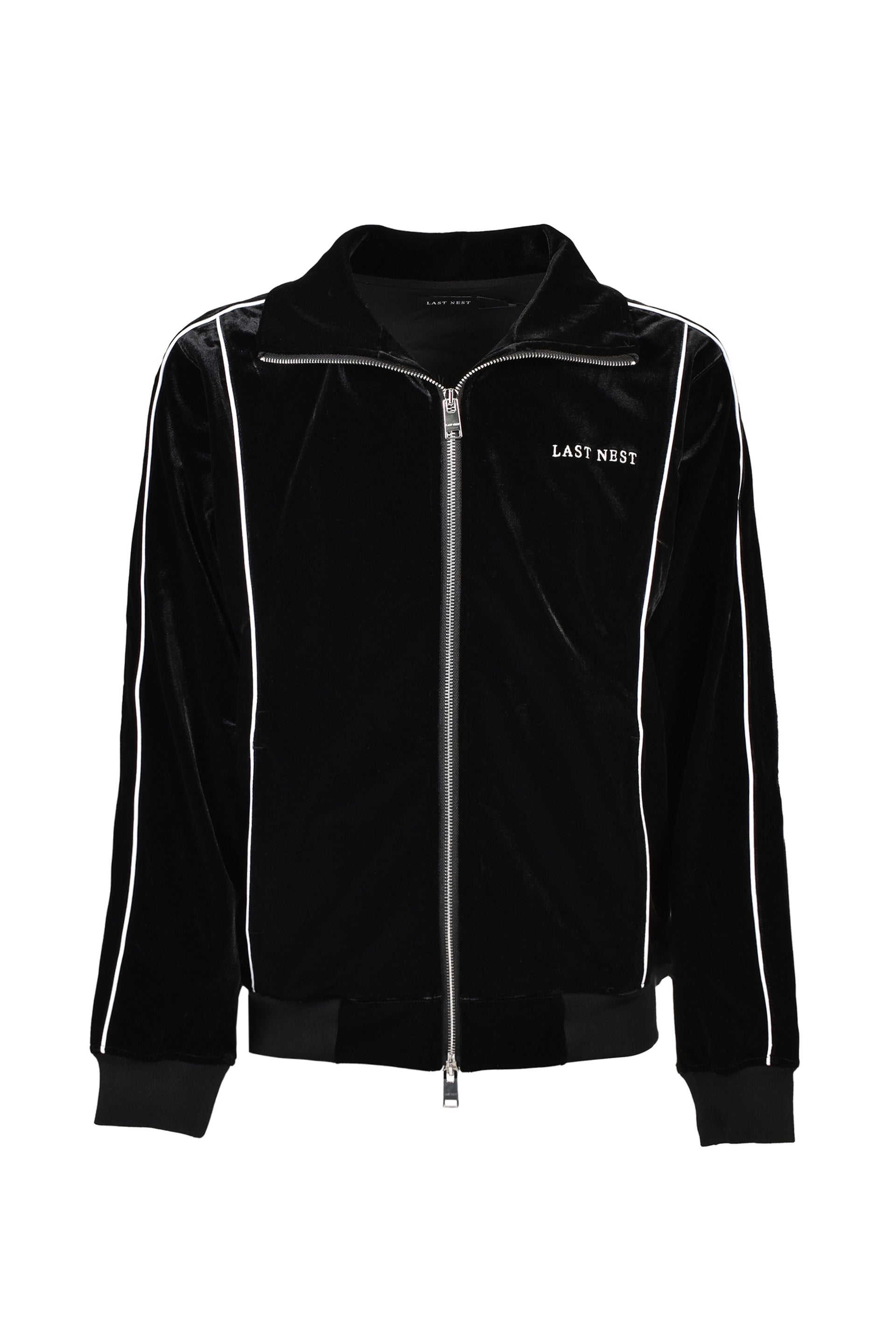 VELVET TRACK JACKET / BLK