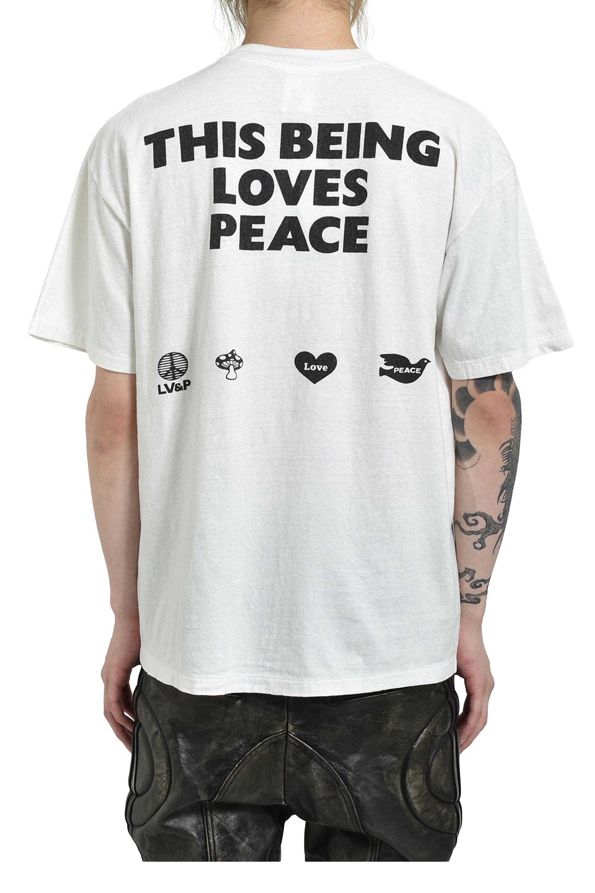 S/S T-SHIRT PEACE / WHT