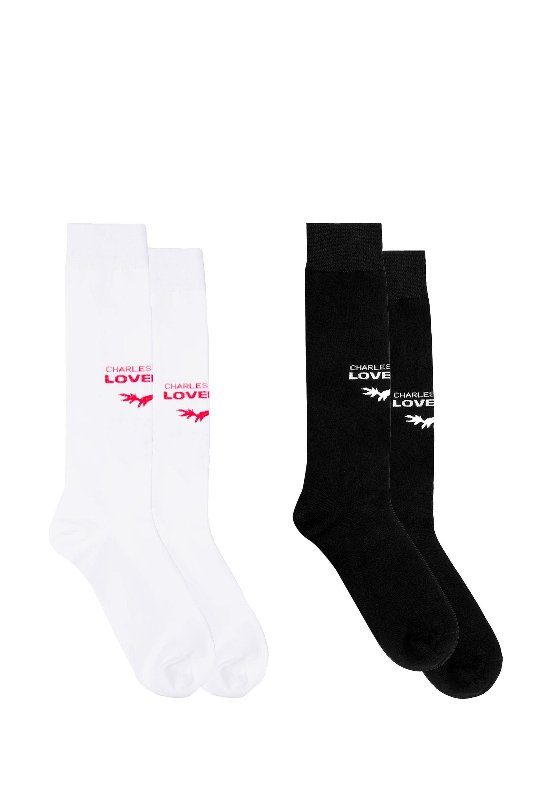 LOVERBOY SOCK / BLK/WHT