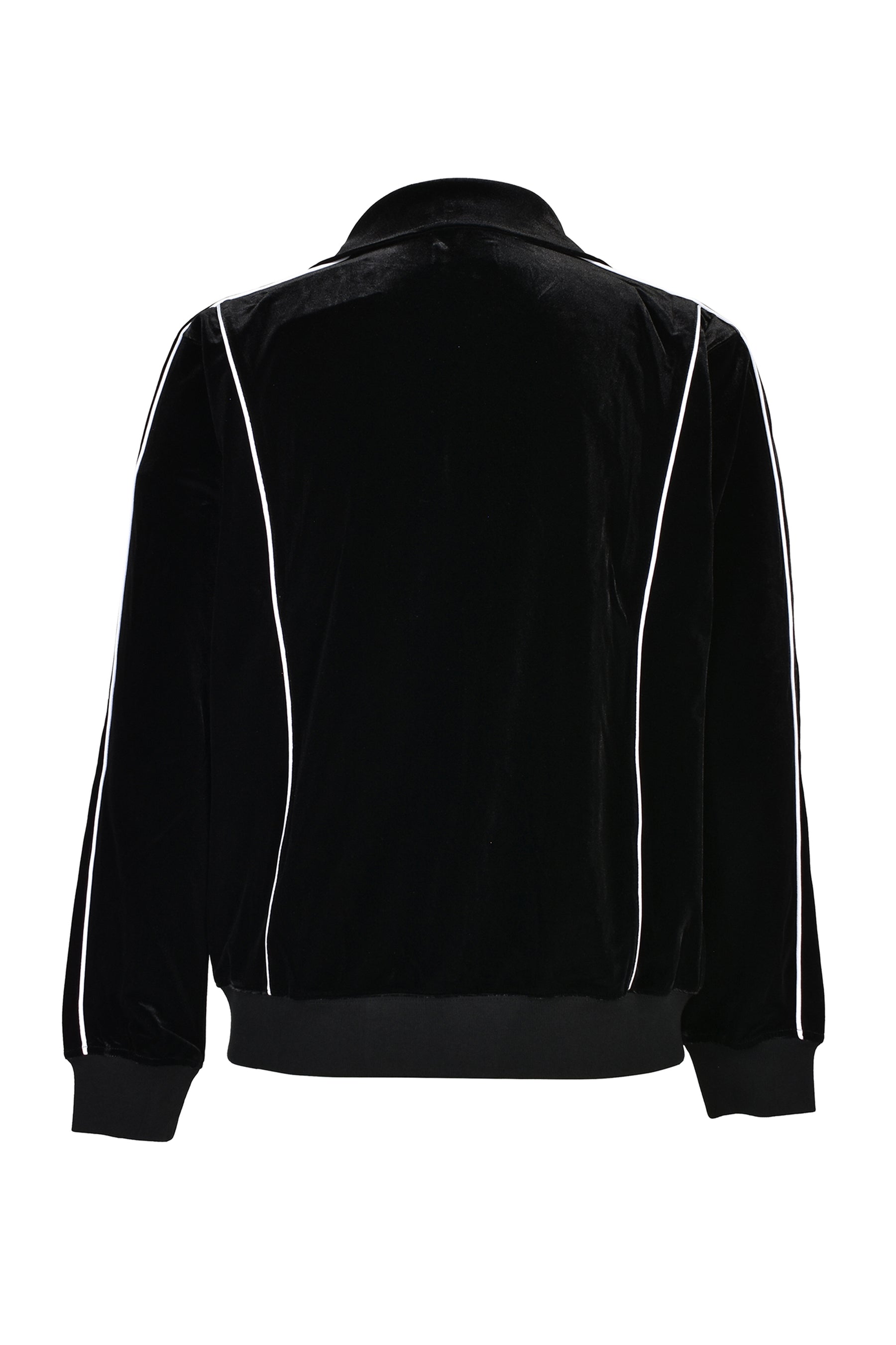 VELVET TRACK JACKET / BLK