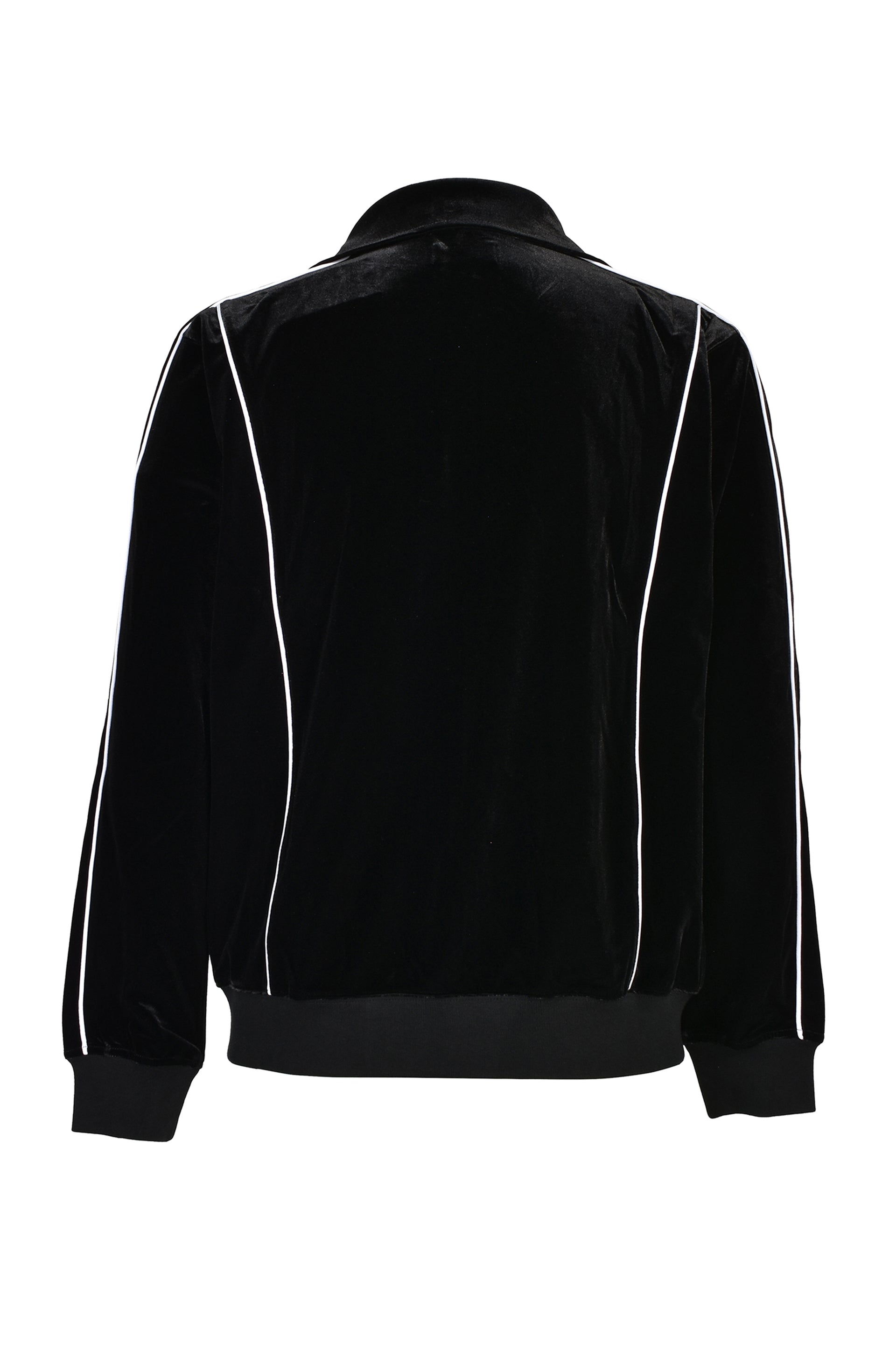 VELVET TRACK JACKET / BLK