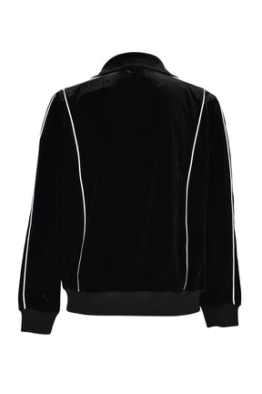 VELVET TRACK JACKET / BLK