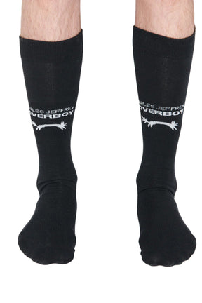 LOVERBOY SOCK / BLK/WHT