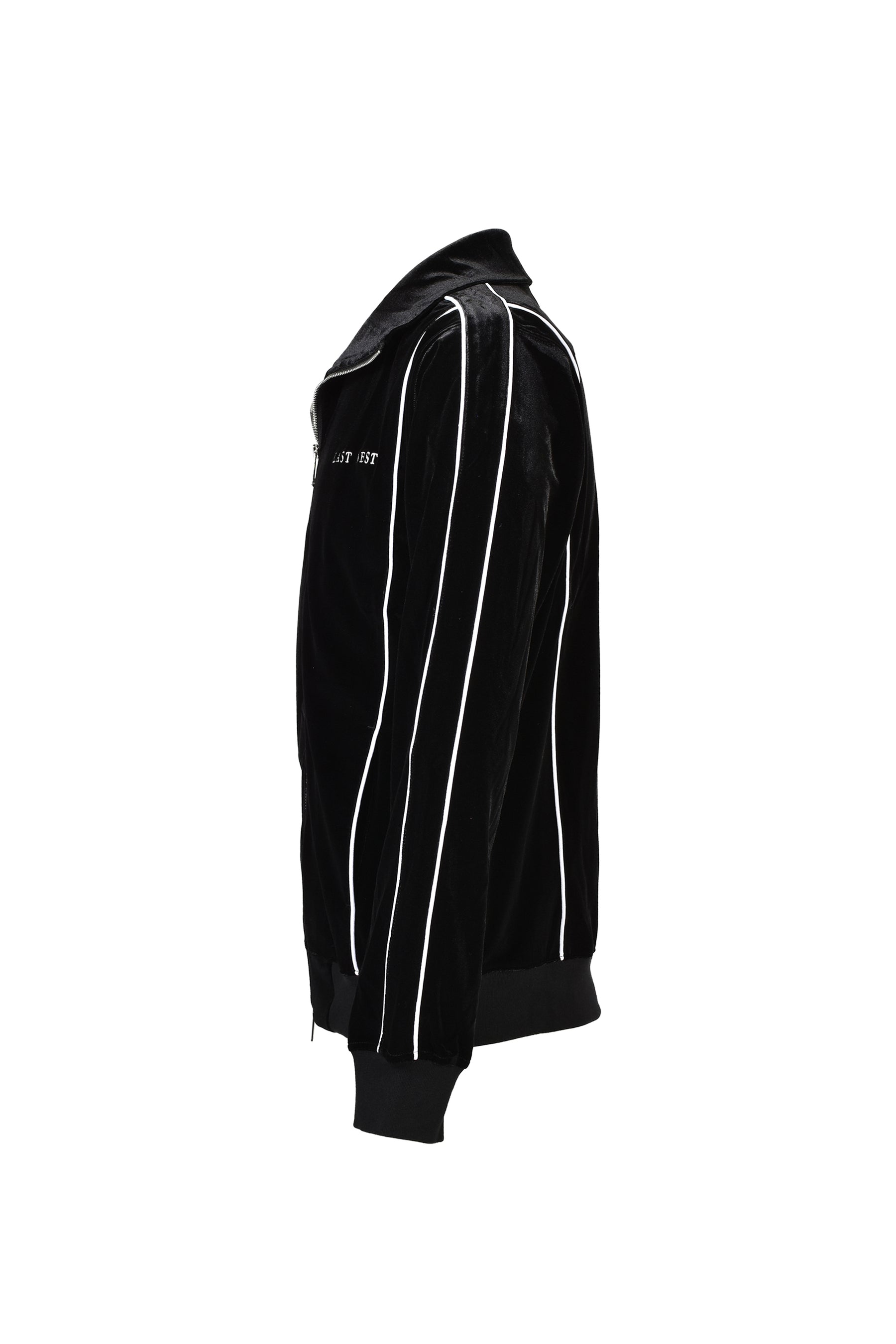VELVET TRACK JACKET / BLK