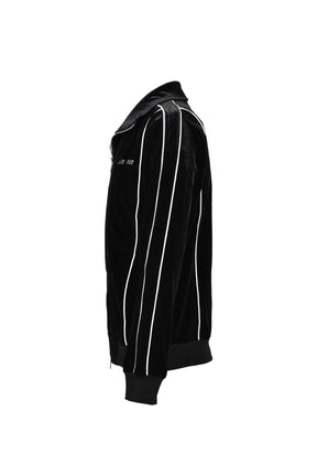 VELVET TRACK JACKET / BLK