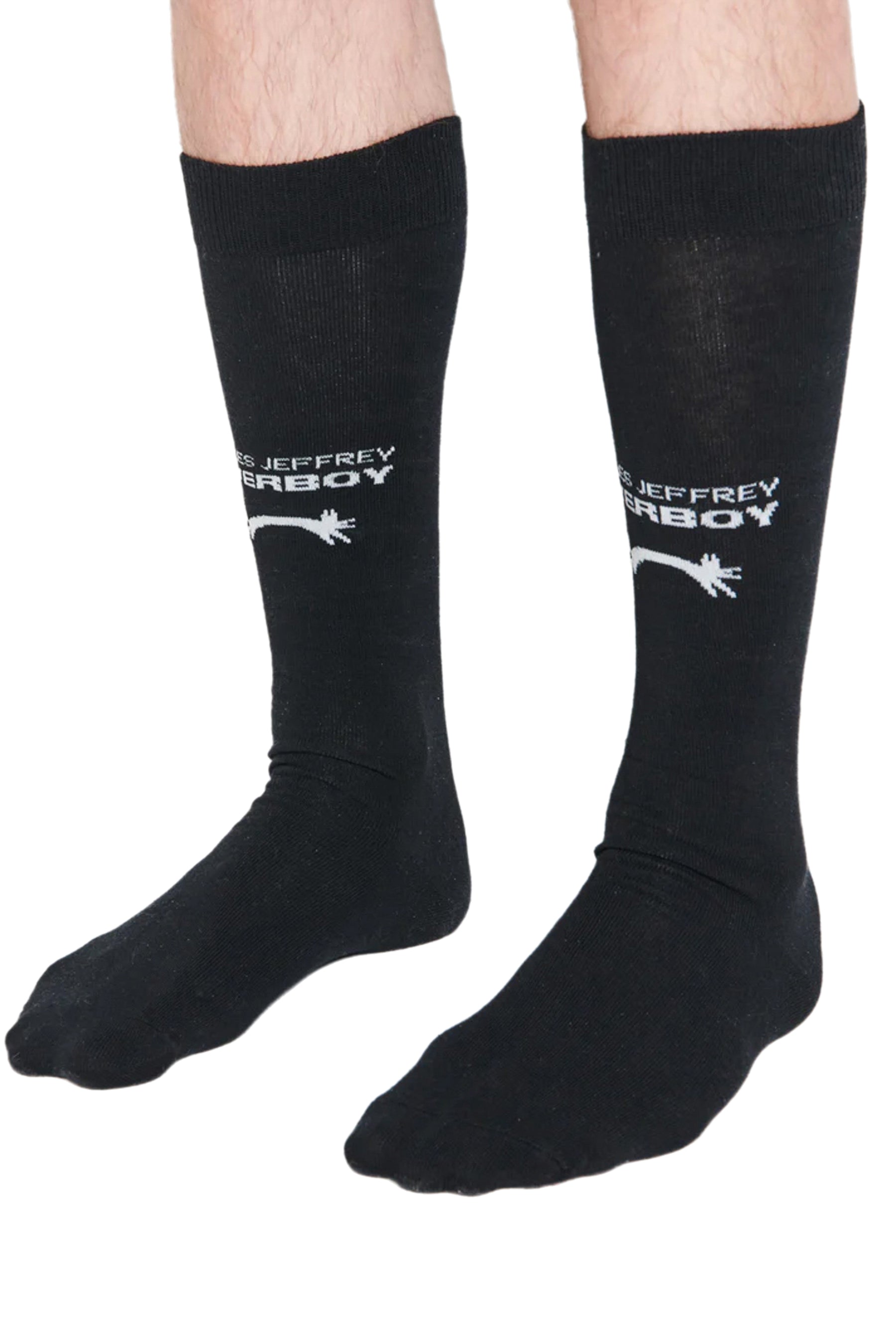 LOVERBOY SOCK / BLK/WHT