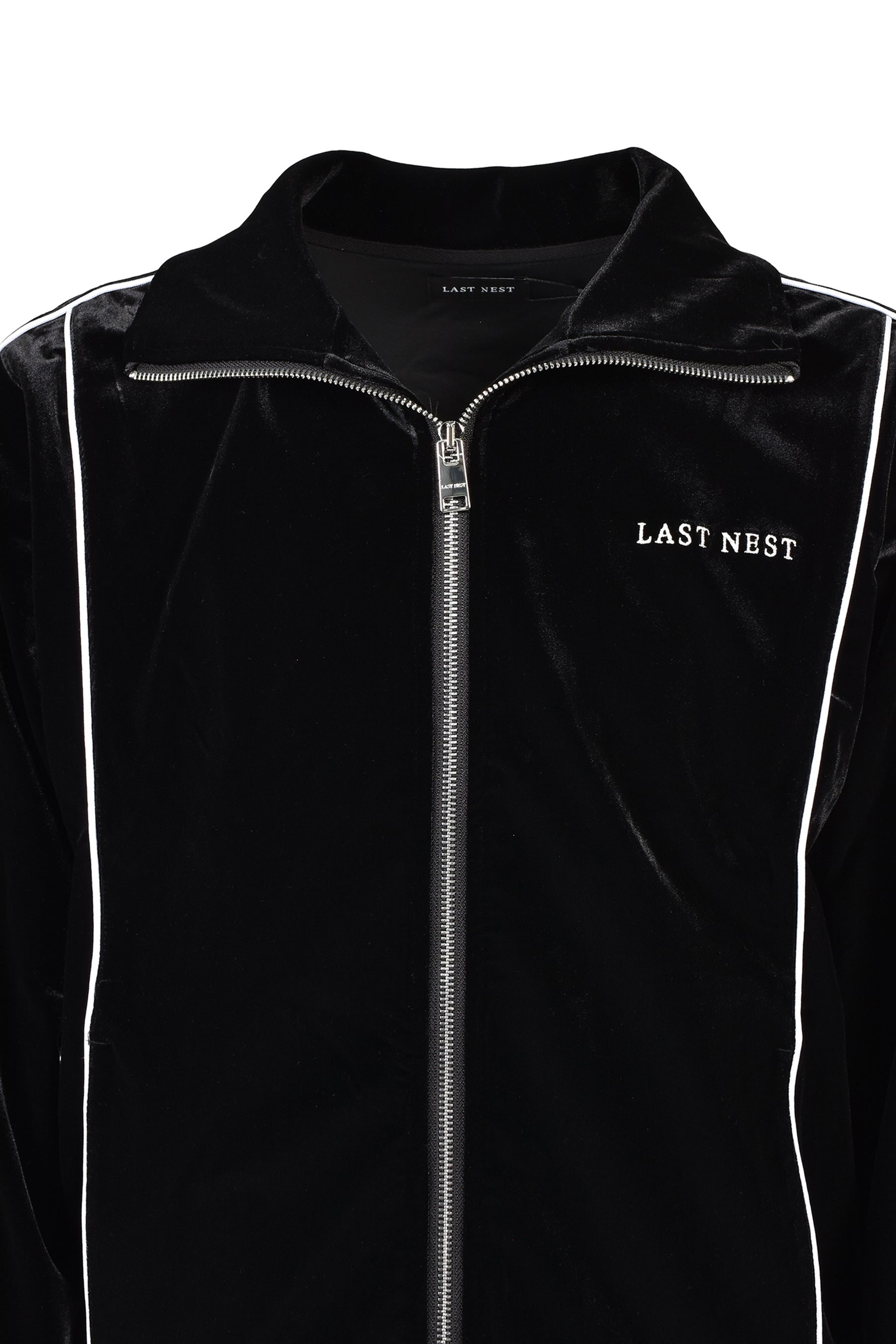 VELVET TRACK JACKET / BLK