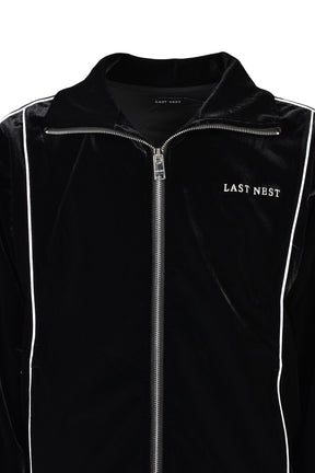 VELVET TRACK JACKET / BLK