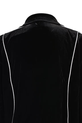 VELVET TRACK JACKET / BLK