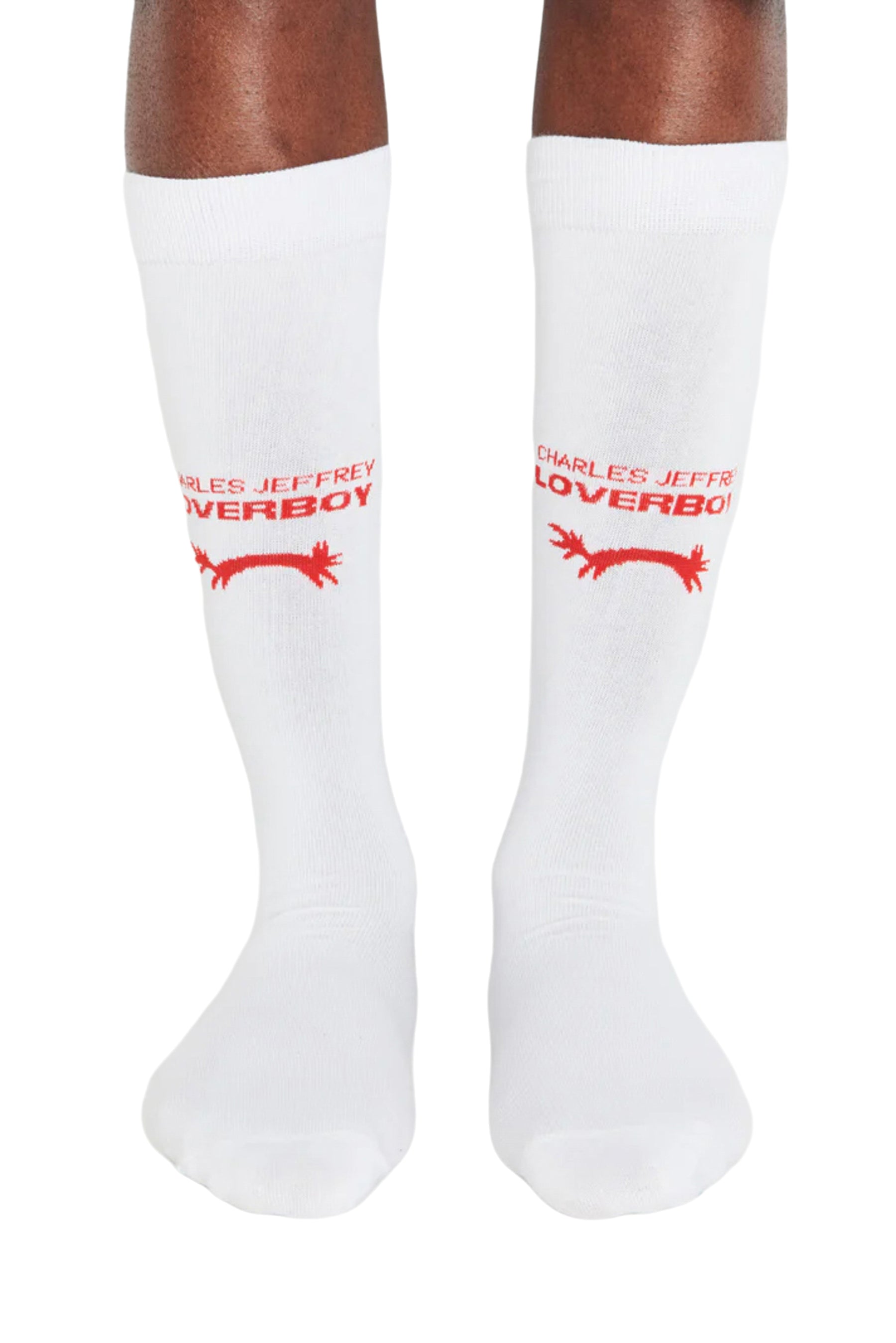 LOVERBOY SOCK / BLK/WHT