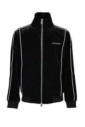 VELVET TRACK JACKET / BLK