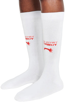 LOVERBOY SOCK / BLK/WHT