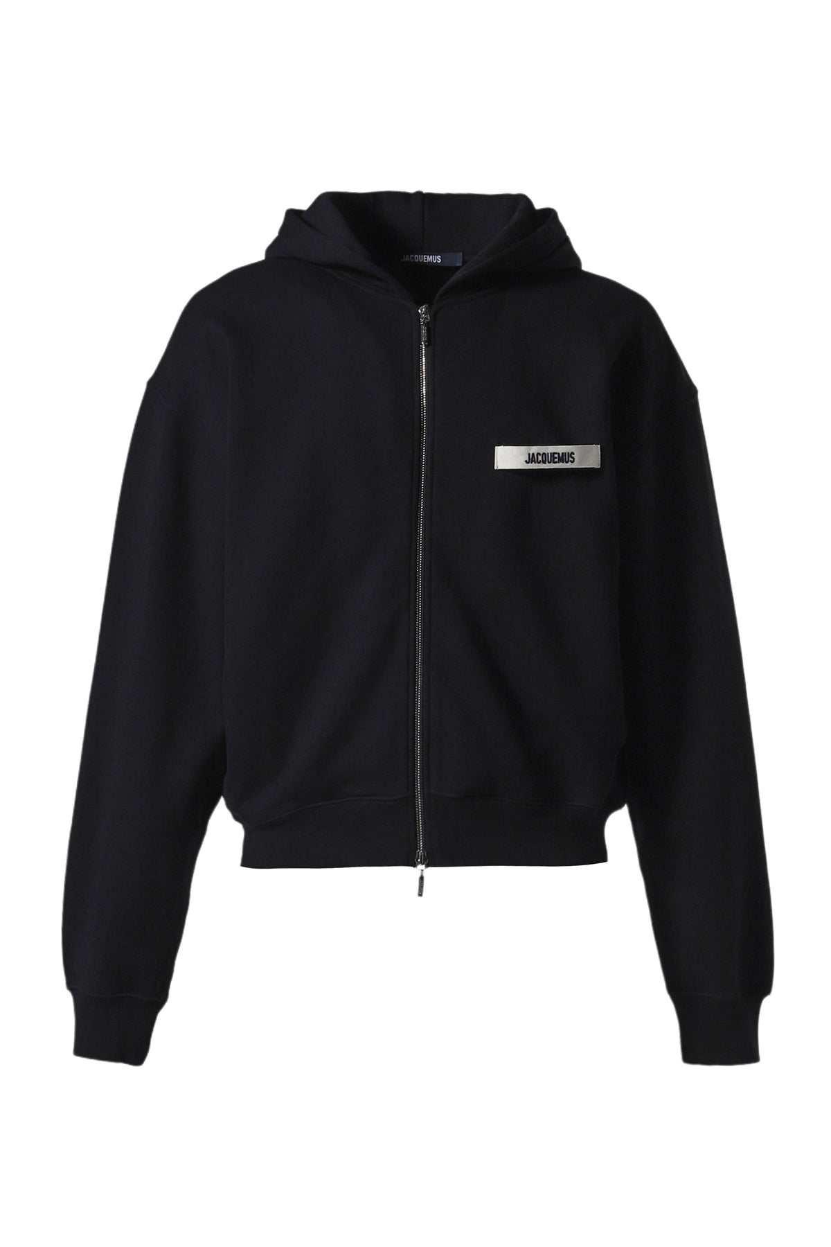 LE HOODIE ZIP GROS GRAIN / BLK