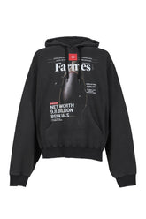 FARMES MAGAZINE COVER HOODIE / BLK