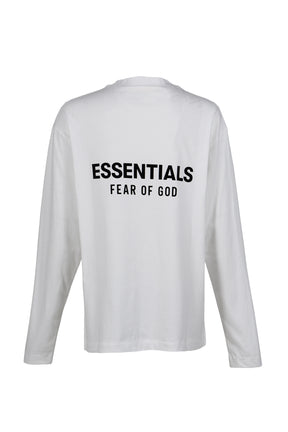 ESSENTIALS CLASSIC FIT LS TEE / BRIGHT WHT