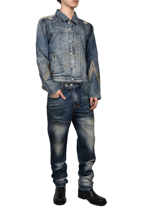 RR MOTO PANT / DARK WASHING