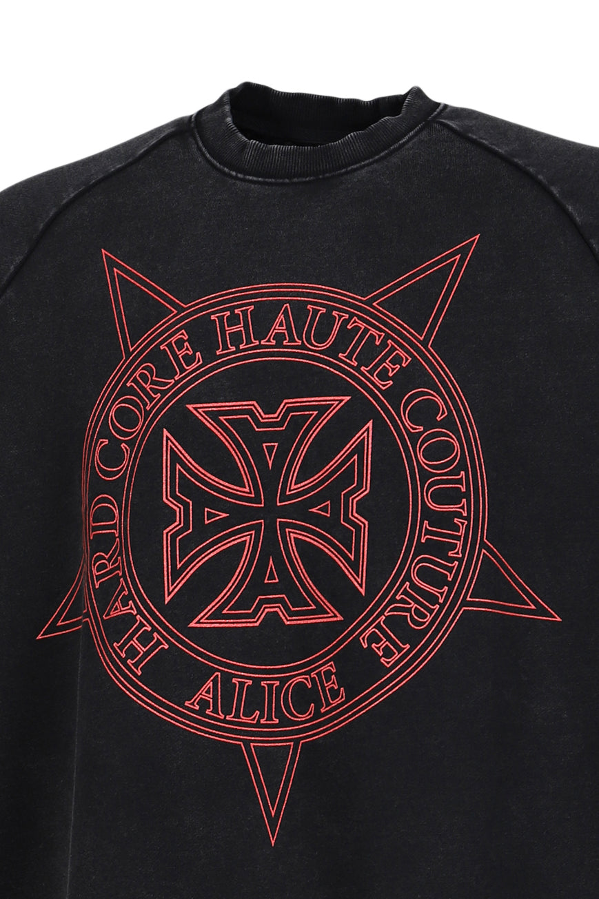 TOO HIGH OVERSIZED HEAVYWEIGHT T-SHIRT / BLK