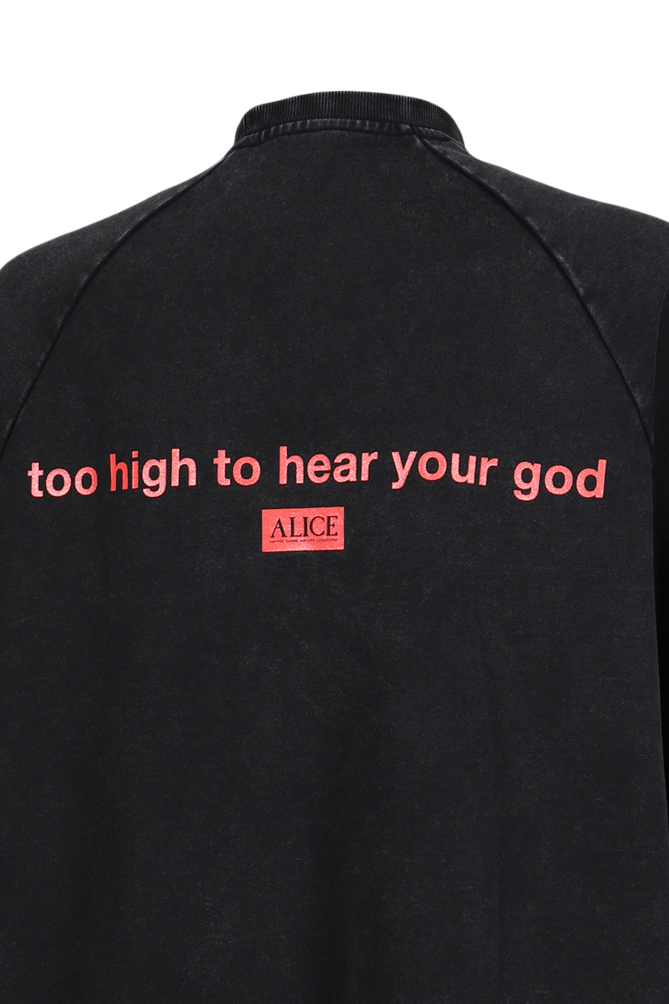 TOO HIGH OVERSIZED HEAVYWEIGHT T-SHIRT / BLK