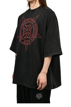 TOO HIGH OVERSIZED HEAVYWEIGHT T-SHIRT / BLK