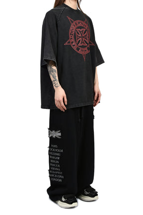 TOO HIGH OVERSIZED HEAVYWEIGHT T-SHIRT / BLK