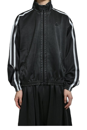 FADED BLACK TRACK JACKET / GRY