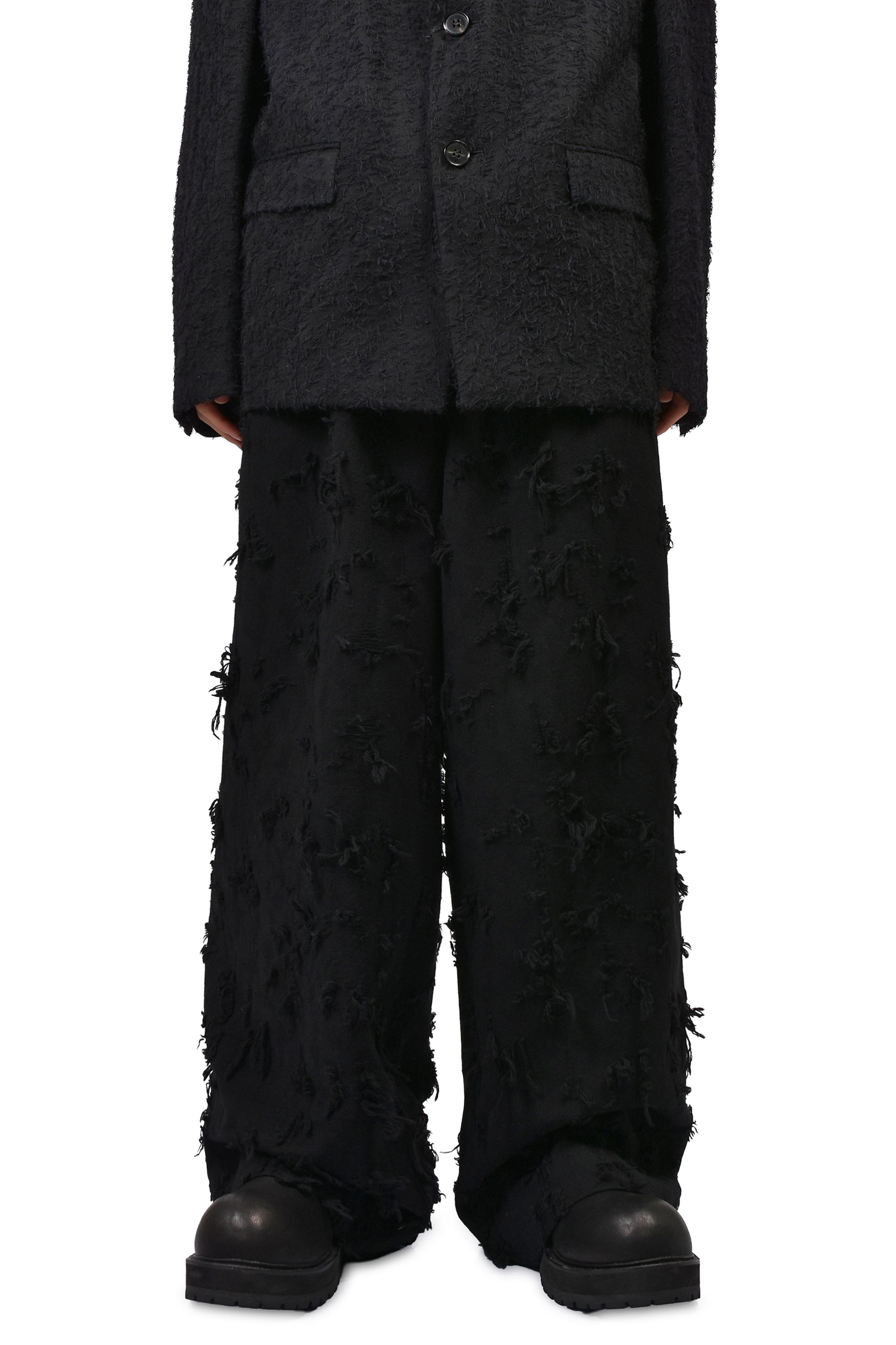 FLYINGHAIR FLARE SLACKS / BLK
