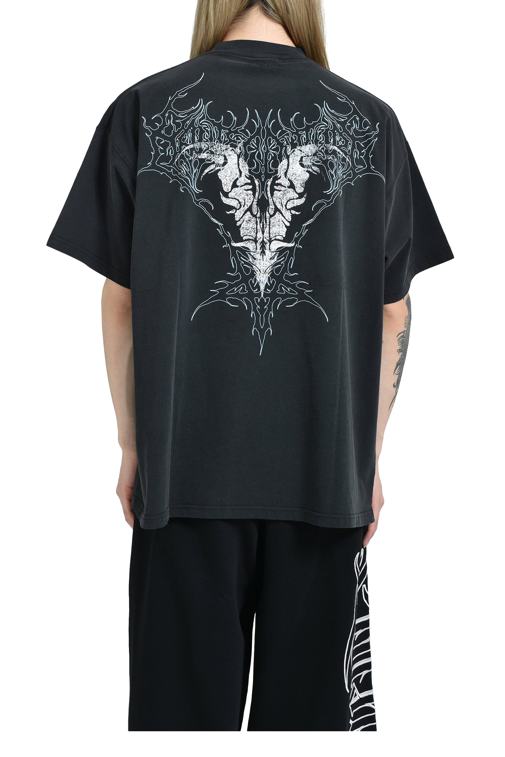 VETEMENTS BONE V REGULAR T-SHIRT / BLK