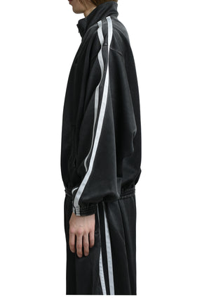 FADED BLACK TRACK JACKET / GRY