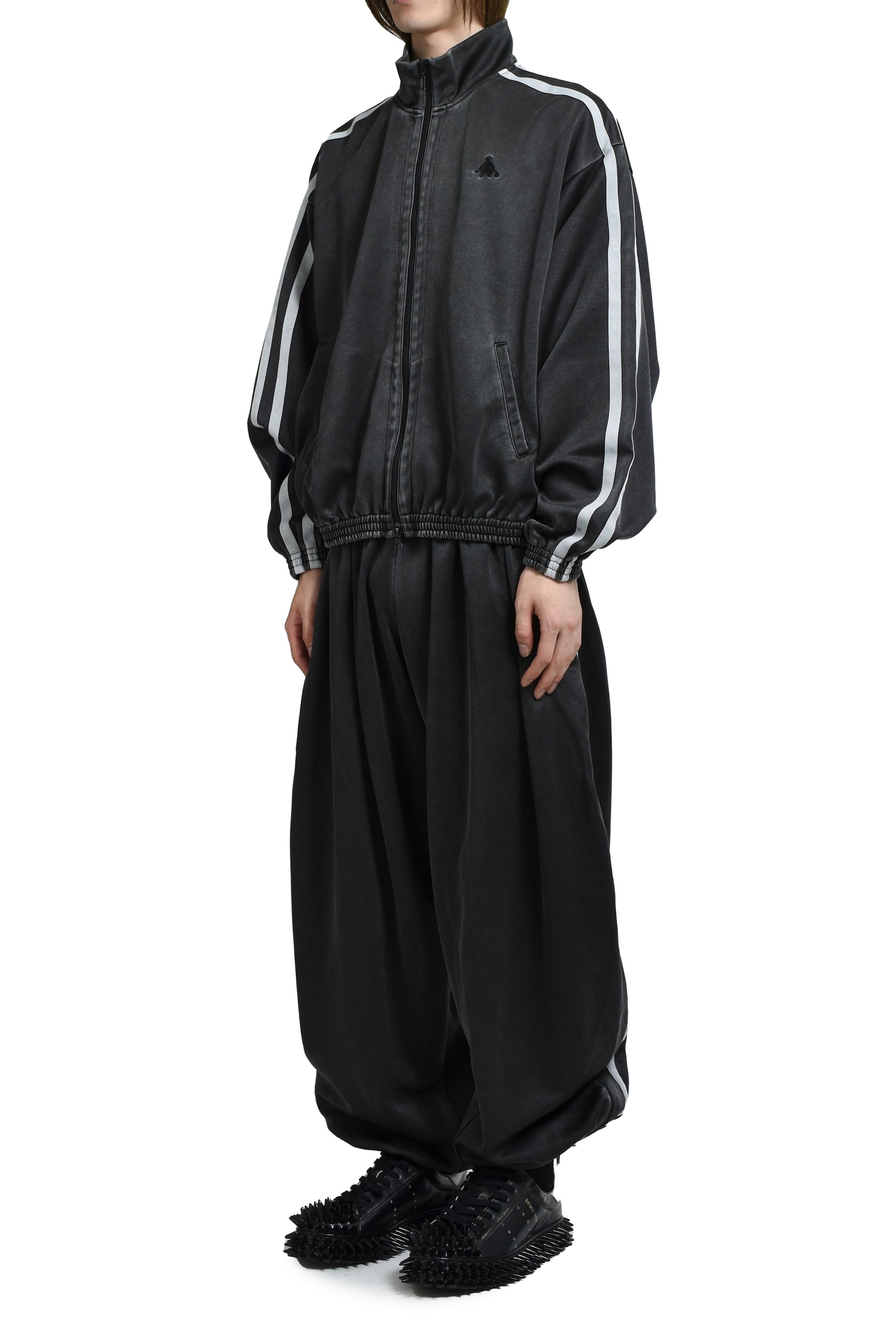 FADED BLACK TRACK PANTS / GRY