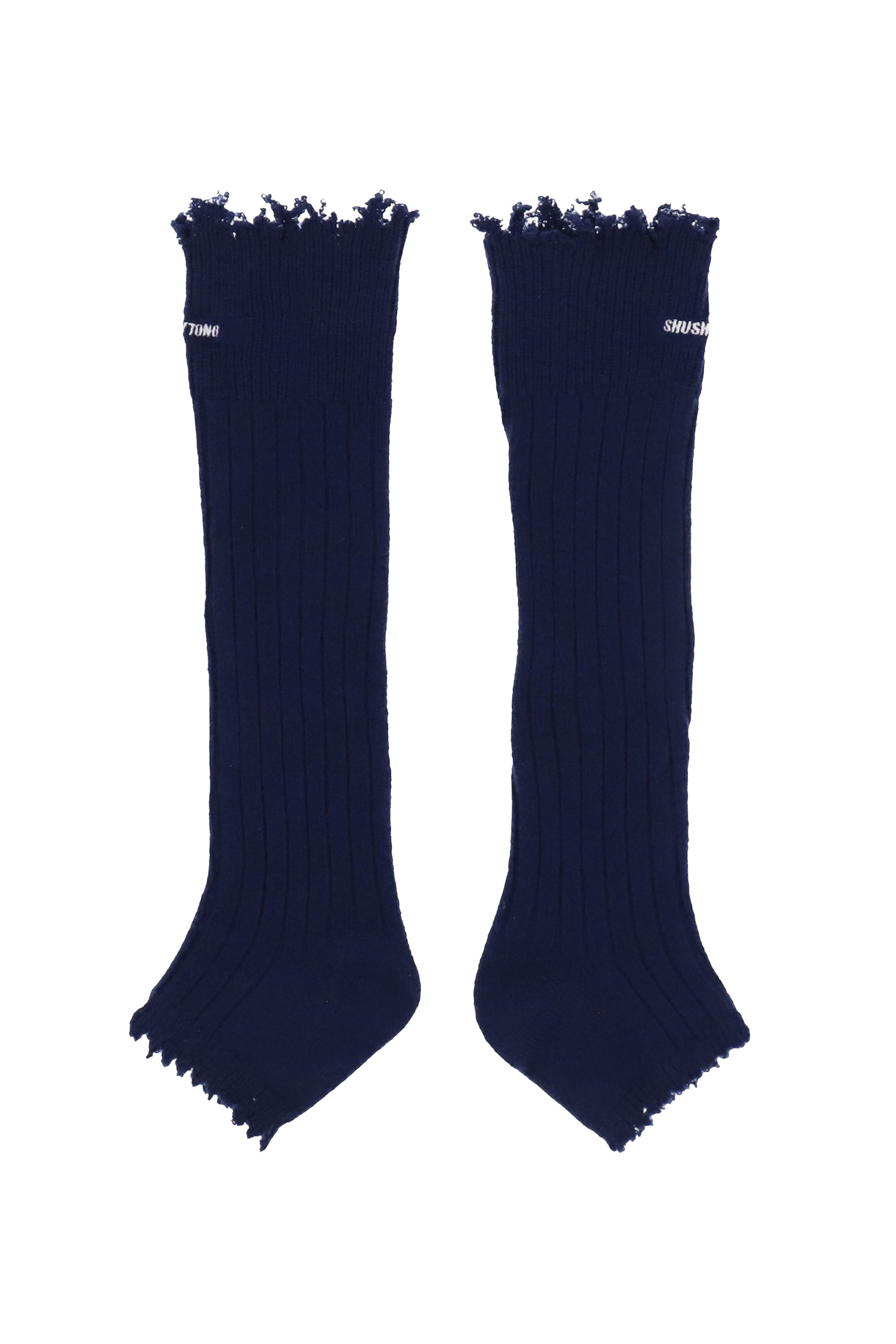 EMBROIDERED LOGO SOCK BOOTS / NVY