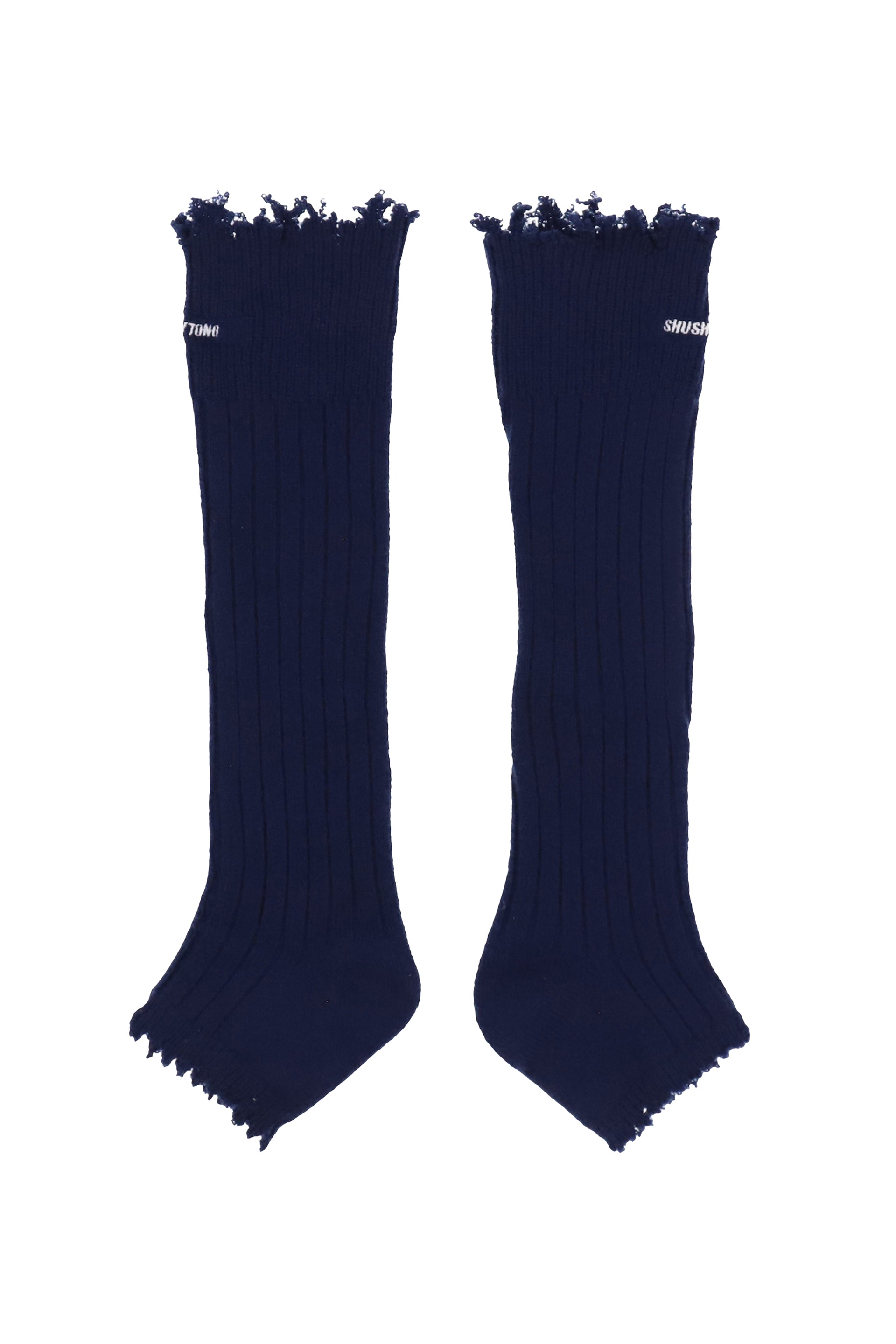 EMBROIDERED LOGO SOCK BOOTS / NVY