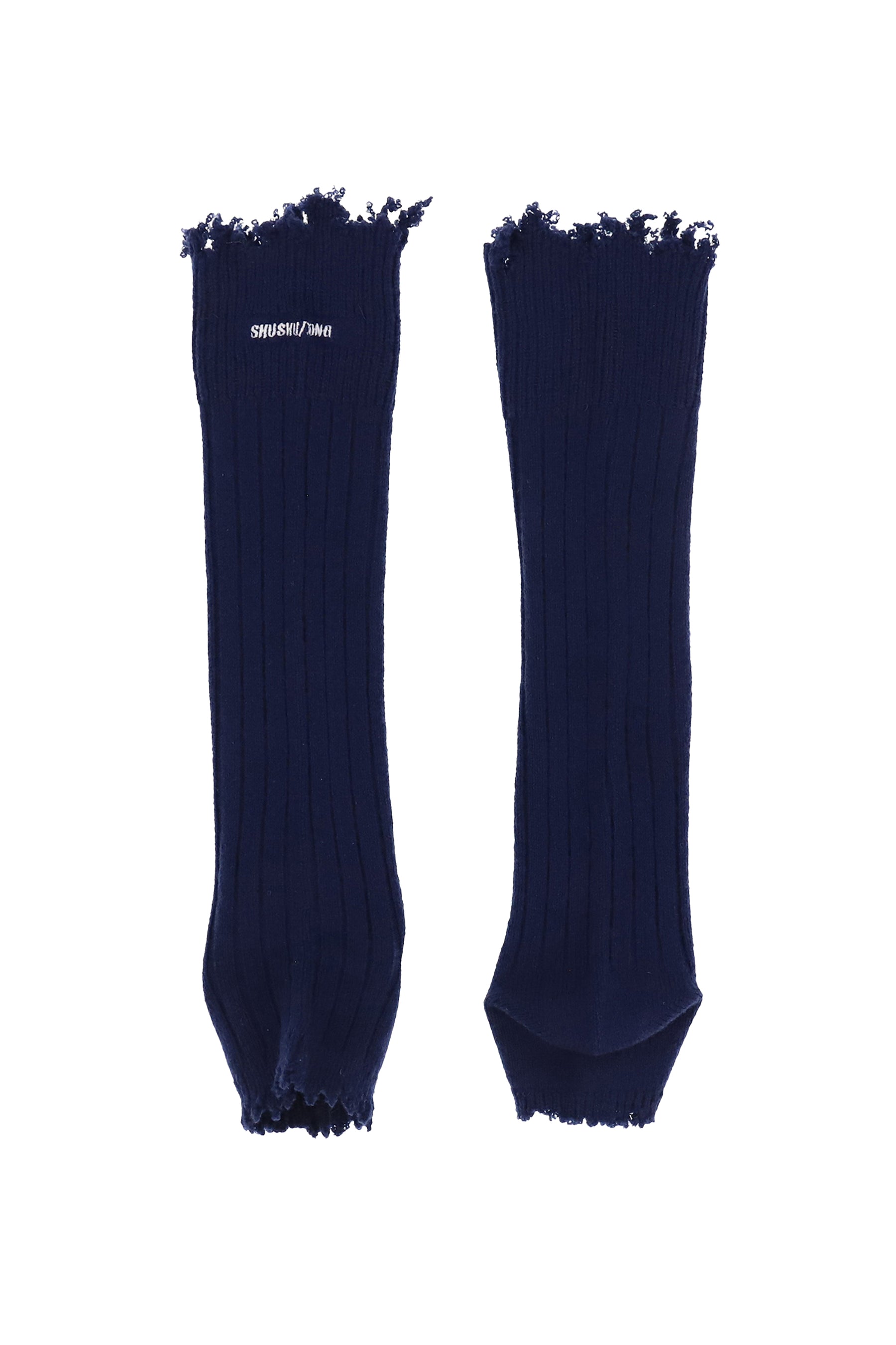 EMBROIDERED LOGO SOCK BOOTS / NVY