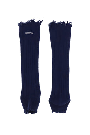 EMBROIDERED LOGO SOCK BOOTS / NVY