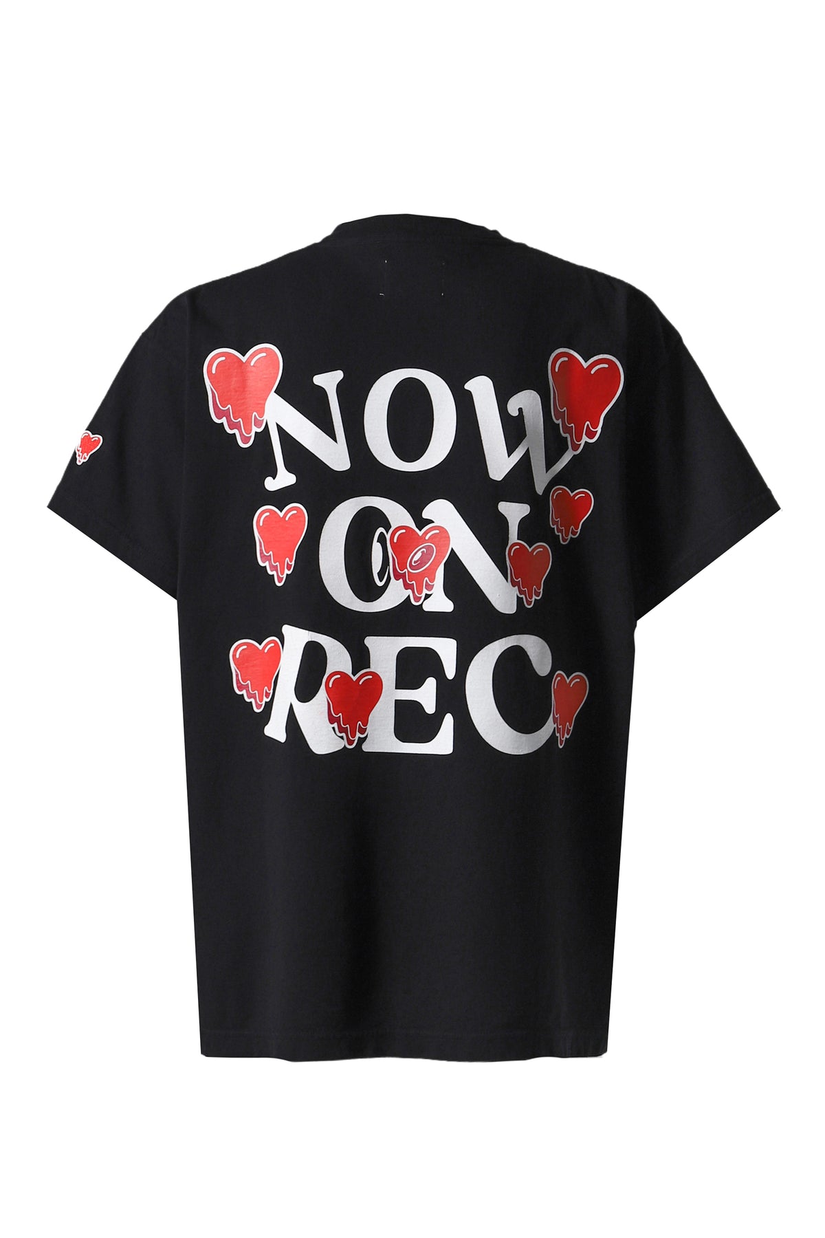 NOW ON REC SS TEE / BLK