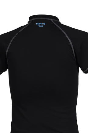 RAGLAN SHRUNKEN T-SHIRT / BLK BLK