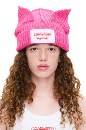 CHUNKY EARS BEANIE / PNK 