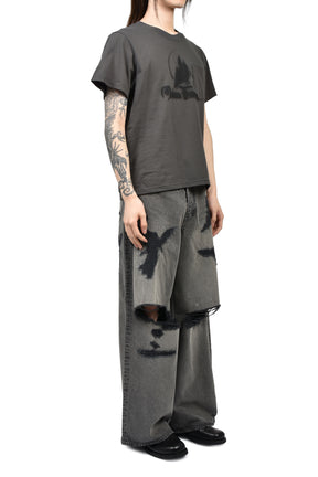 CASTLE POCKET T-SHIRT / BLK