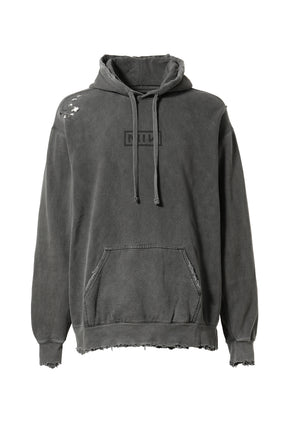BOOTLEG HOODIE (SIN) with DAMAGED / AGED BLK