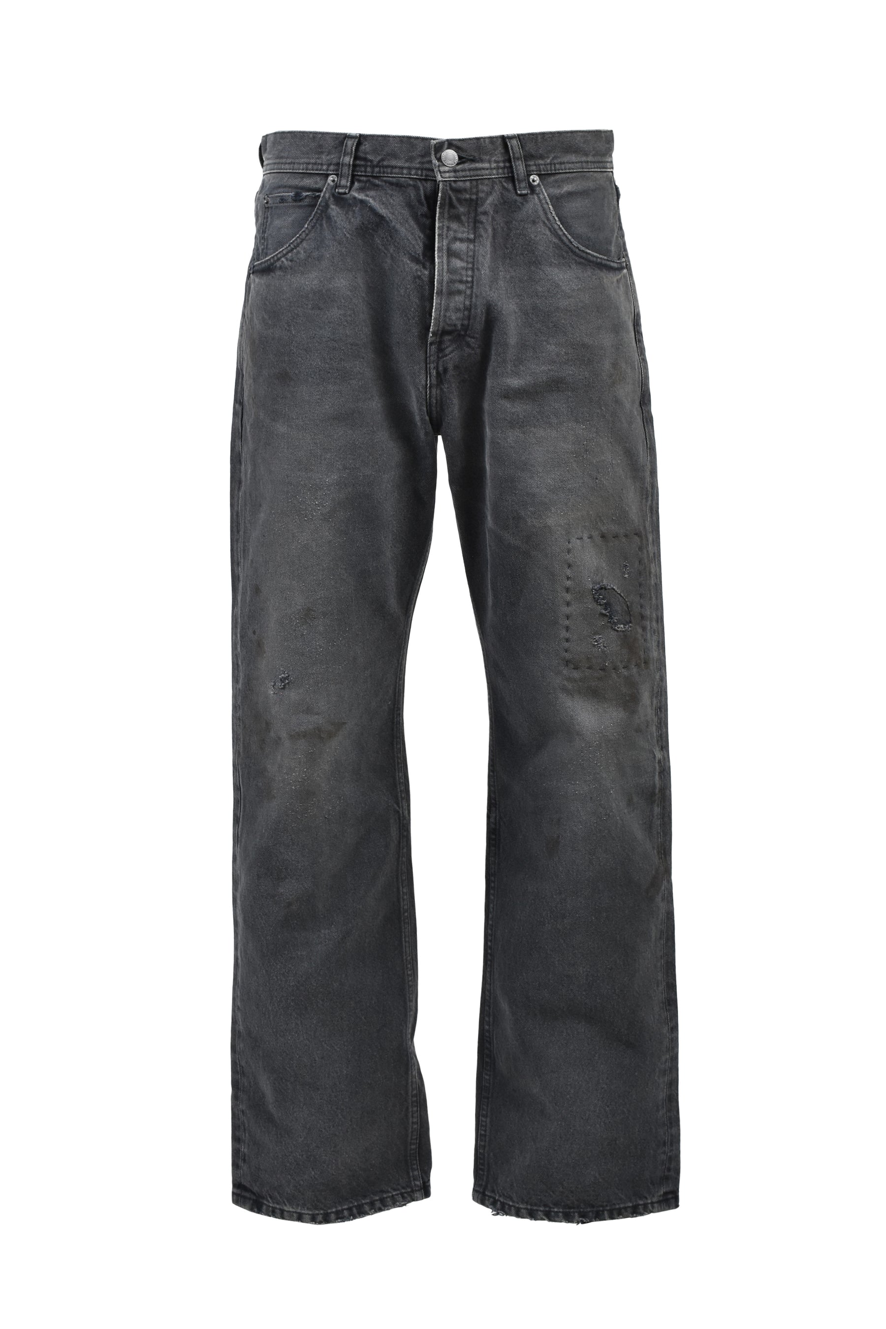 NEW STRAIGHT LEG JEANS / FADED BLK