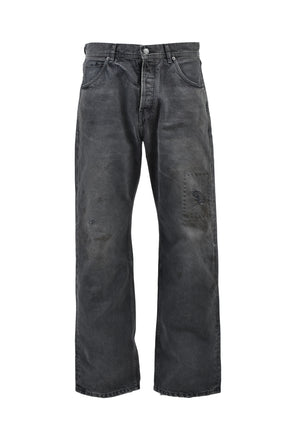 NEW STRAIGHT LEG JEANS / FADED BLK